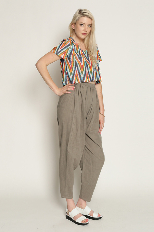 Mary Meyer Woven Crop Tee in Multi Mary Meyer Woven Crop Tee in Multi