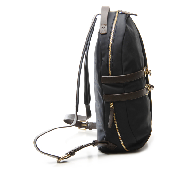 Navy and Dark Brown MS Sprint Backpack by Mismo Navy and Dark Brown MS Sprint Backpack by Mismo