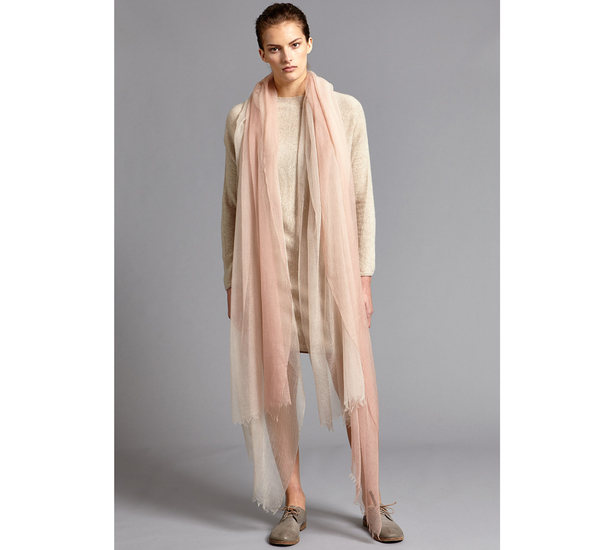 Oyuna Ulla Shawl In Peach Beige Oyuna Ulla Shawl In Peach Beige