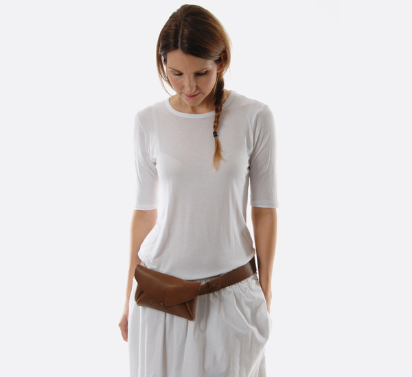 Brown Belt Bag by Petite Maison Christiane Brown Belt Bag by Petite Maison Christiane