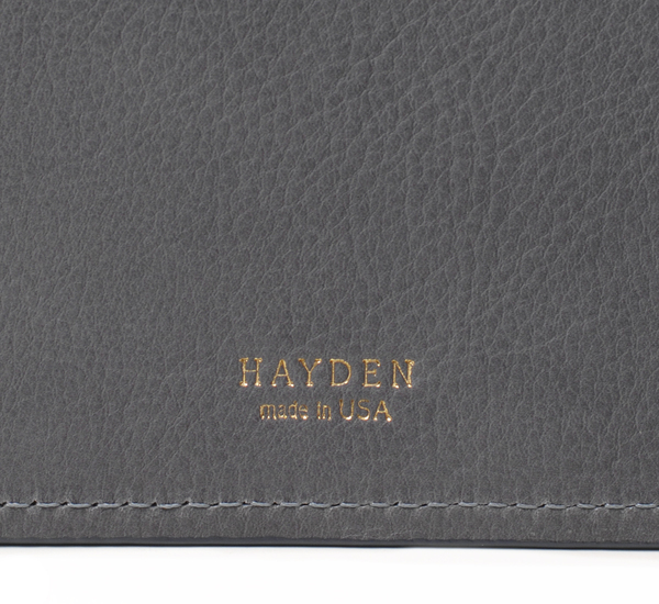 Hayden Leather Grey and Navy Leather File Folder Hayden Leather Grey and Navy Leather File Folder