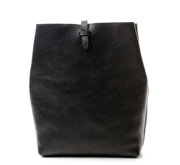Black Leather Sling Backpack by Lotuff Leather Black Leather Sling Backpack by Lotuff Leather