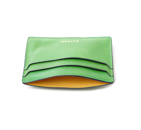 Hayden Leather Green Money Clip Card Case Hayden Leather Green Money Clip Card Case