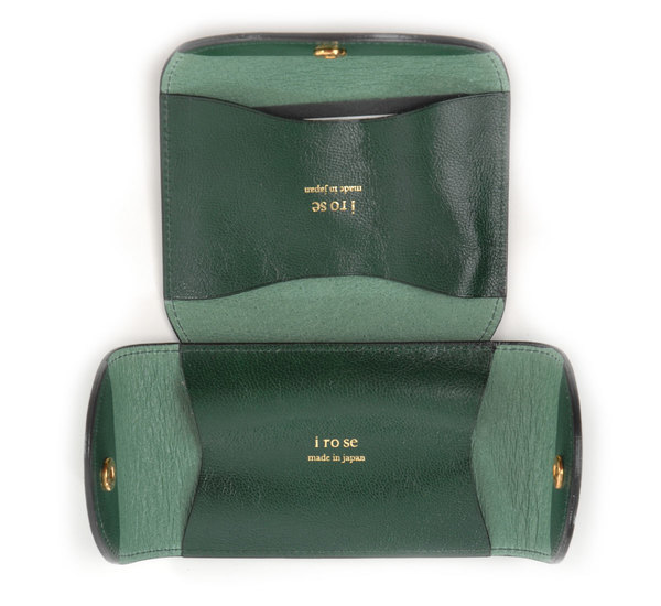 Green Fold Card Case by I Ro Se Green Fold Card Case by I Ro Se