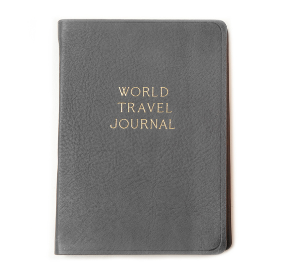 Grey World Travel Journal by Hayden Leather Grey World Travel Journal by Hayden Leather