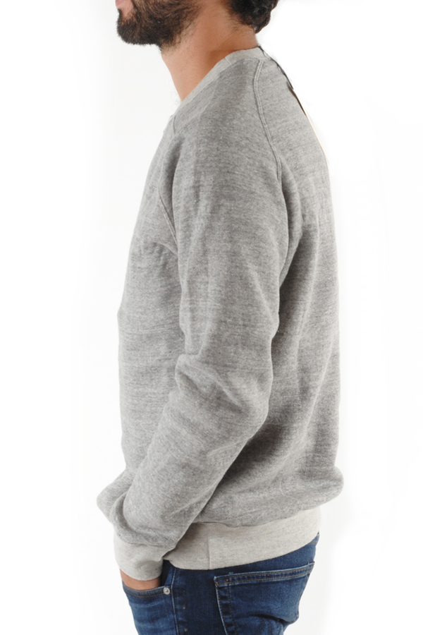 Men's FilMelange Byrd2 Dark Melange Crew Neck Fleece Sweatshirt Men's FilMelange Byrd2 Dark Melange Crew Neck Fleece Sweatshirt