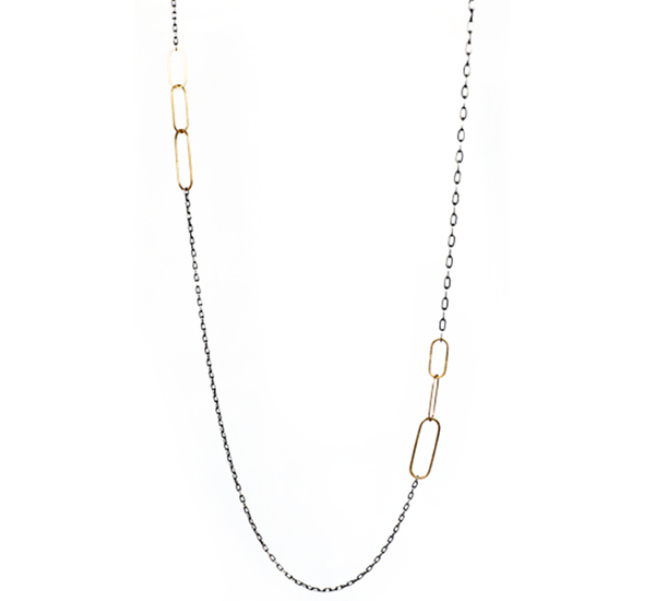 Rosanne Pugliese Chain With Mod Links 34 Inch Necklace Rosanne Pugliese Chain With Mod Links 34 Inch Necklace