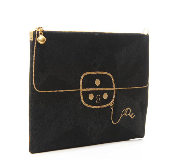 Anne Grand-clément Viscose Medium Coco Pouch Anne Grand-clément Viscose Medium Coco Pouch