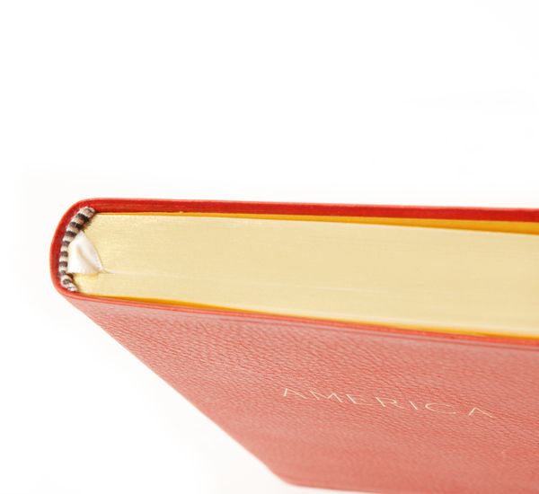 Hayden Leather Red America Atlas Book Hayden Leather Red America Atlas Book