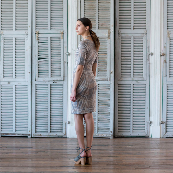 Raquel Allegra Tie Dye Fitted Dress Raquel Allegra Tie Dye Fitted Dress