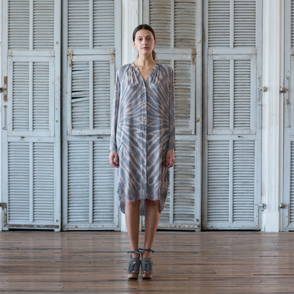 Raquel Allegra Tie Dye Shirt Dress Raquel Allegra Tie Dye Shirt Dress