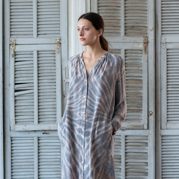 Raquel Allegra Tie Dye Shirt Dress Raquel Allegra Tie Dye Shirt Dress