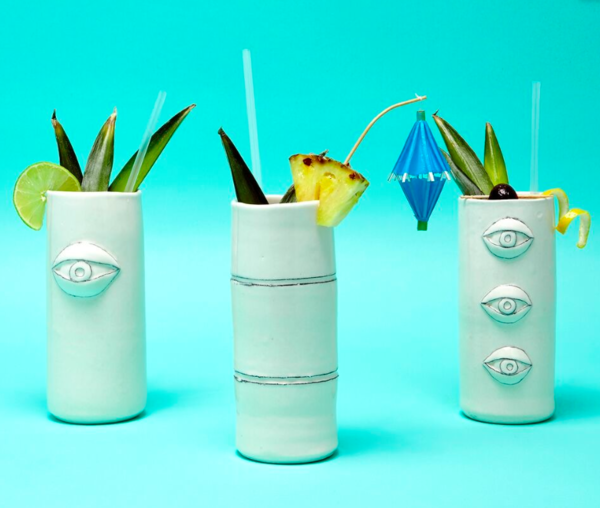 Handmade Ceramic Tiki Mug - WORKING GIRLS CO. Handmade Ceramic Tiki Mug - WORKING GIRLS CO.