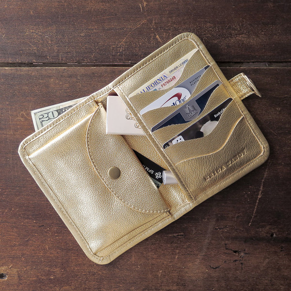 Erica Tanov Metallic Leather Wallet Erica Tanov Metallic Leather Wallet