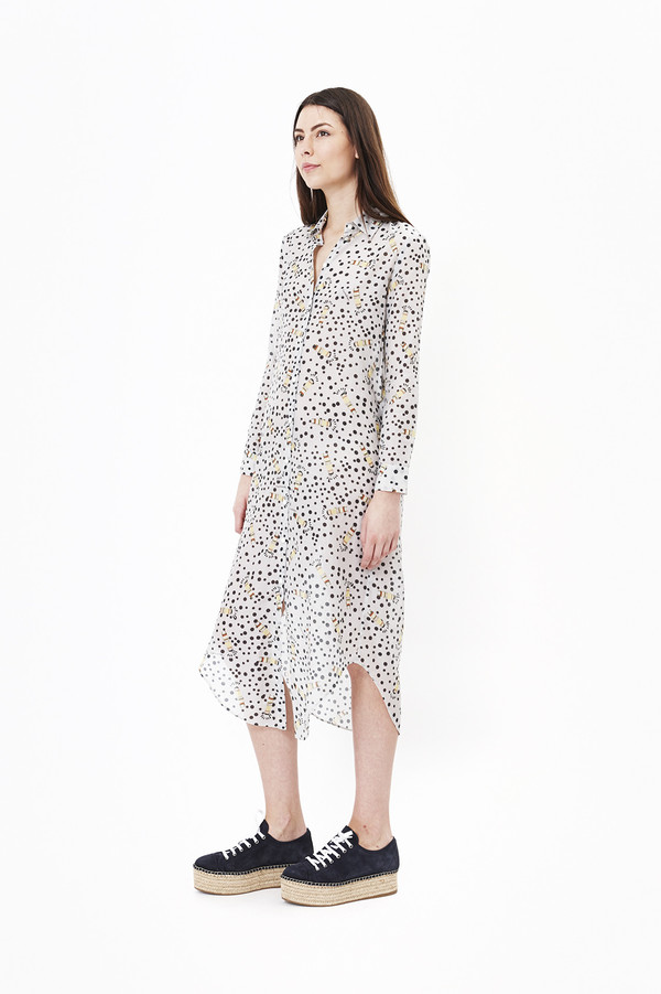 Nanushka Siiri Long Shirt Dress in Katchina Nanushka Siiri Long Shirt Dress in Katchina