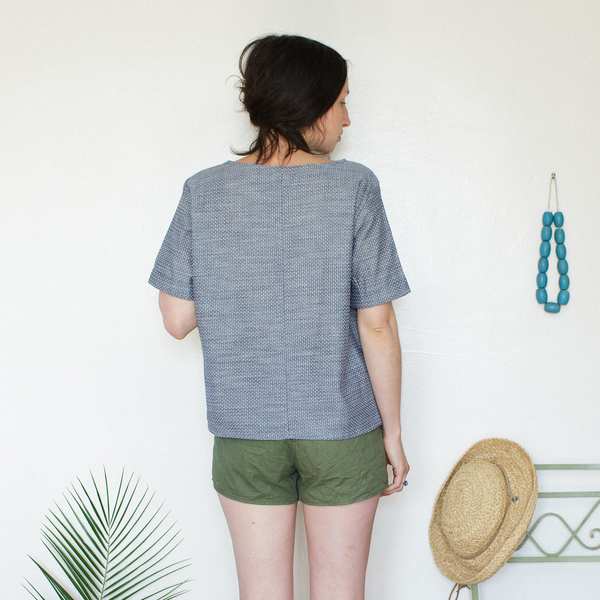 Me & Arrow Square Top Dot Chambray Me & Arrow Square Top Dot Chambray