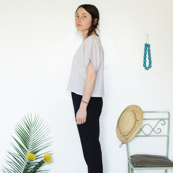 Me & Arrow Crop Top - Sand Stripe Me & Arrow Crop Top - Sand Stripe