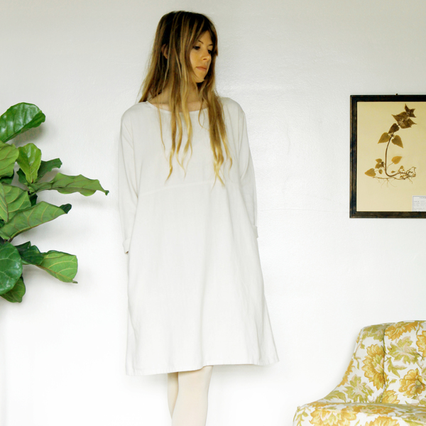 Unknown LS Basic Dress<br>Ivory Unknown LS Basic Dress<br>Ivory