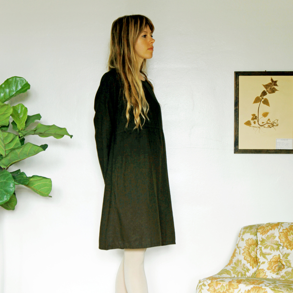 Unknown LS Basic Dress<br>Dark Olive Unknown LS Basic Dress<br>Dark Olive