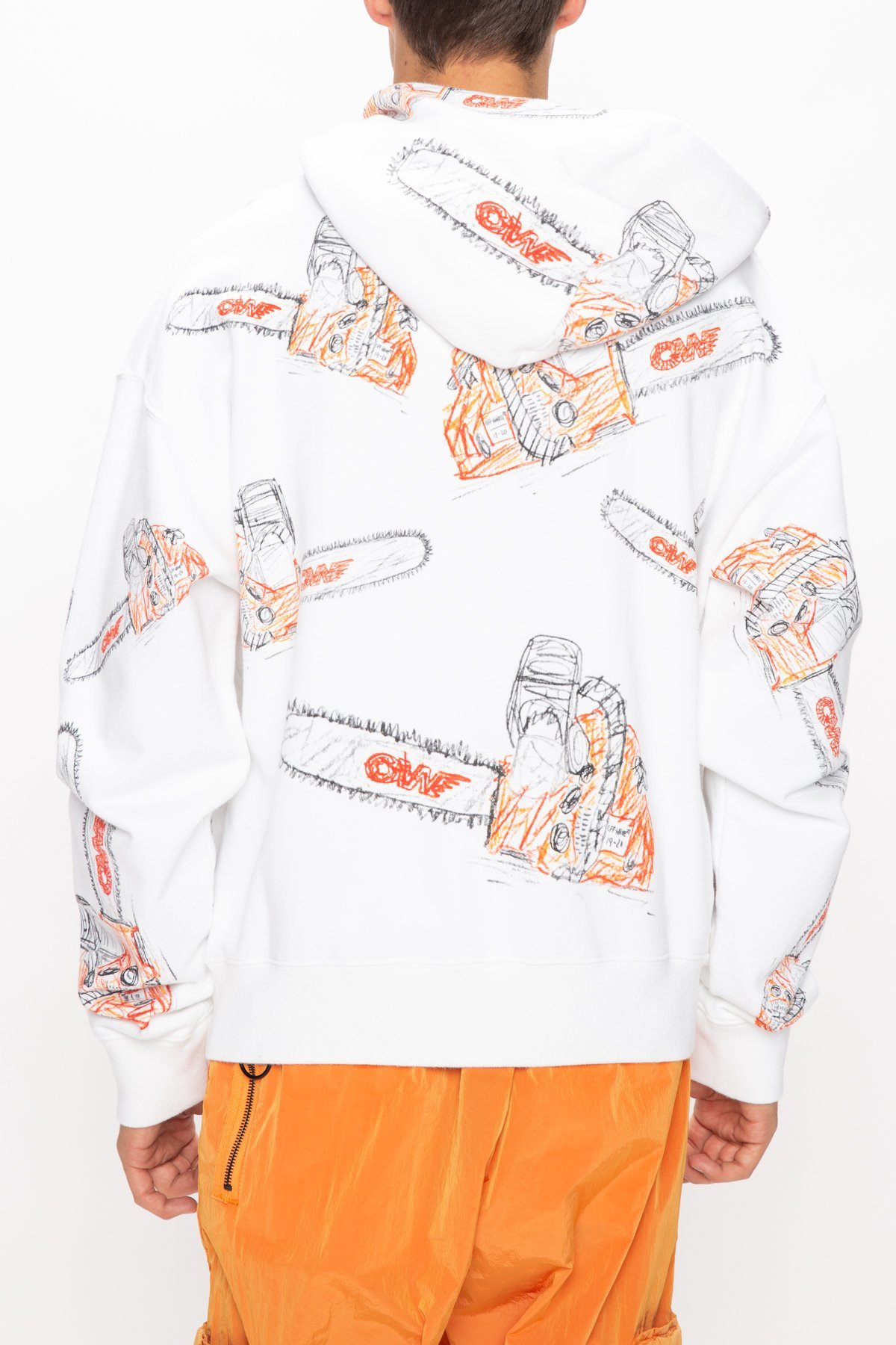 off white chainsaw hoodie