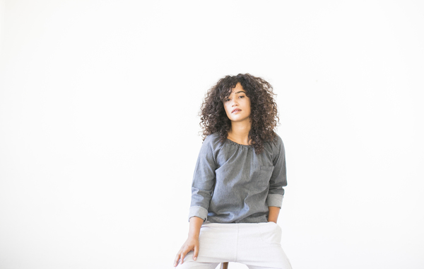 pietsie Marais Shirt in Gray Ticking pietsie Marais Shirt in Gray Ticking
