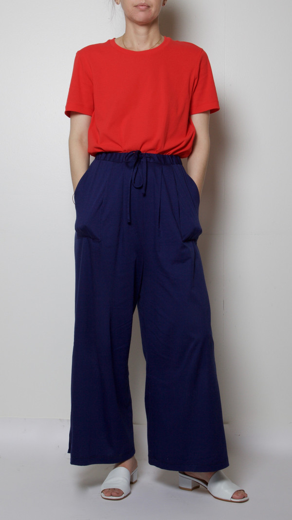 Maryam Nassir Zadeh Mara Pant in Navy Maryam Nassir Zadeh Mara Pant in Navy