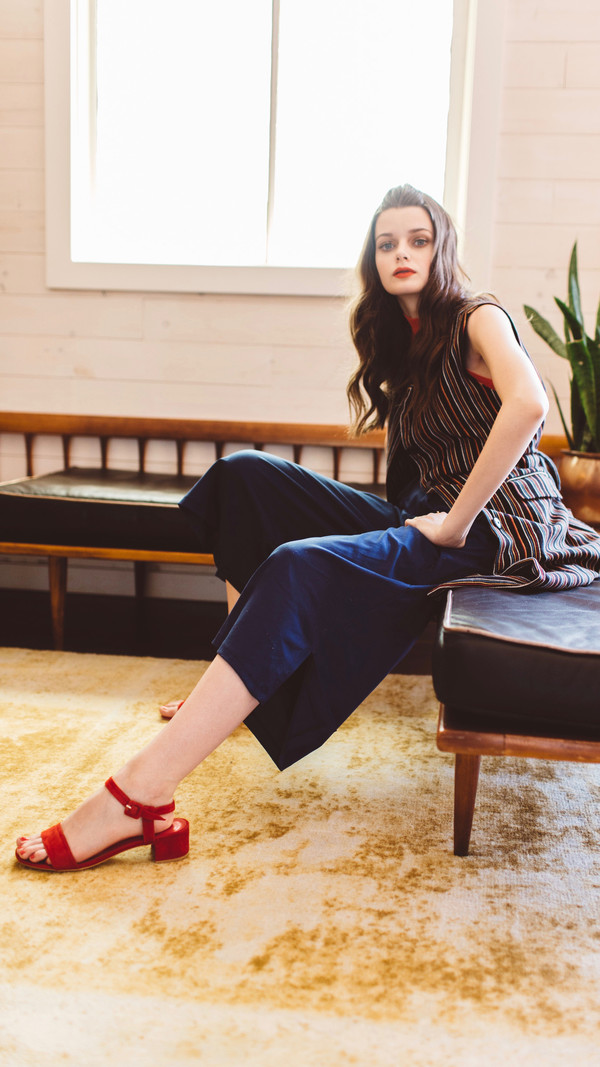 Maryam Nassir Zadeh Sophie Sandal in Red Suede Maryam Nassir Zadeh Sophie Sandal in Red Suede