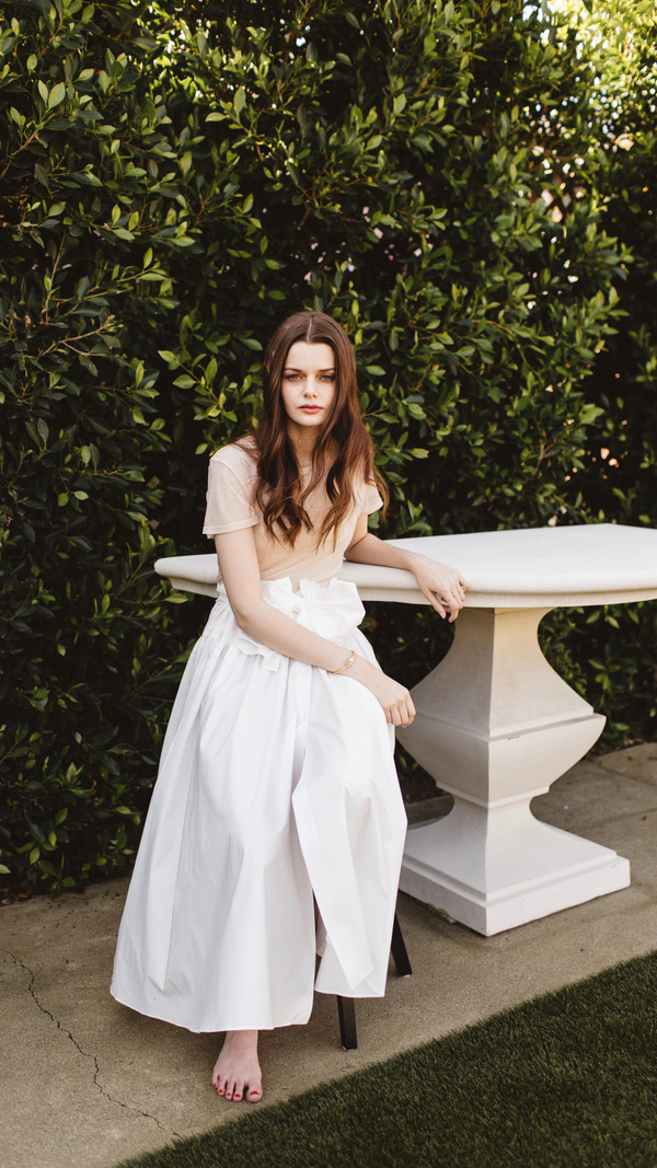 Maryam Nassir Zadeh Carlita Skirt in White Maryam Nassir Zadeh Carlita Skirt in White