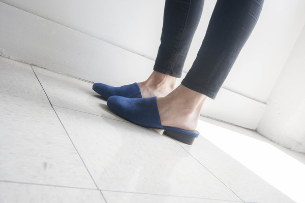 Intentionally Blank TOUCH in BLUE SUEDE Intentionally Blank TOUCH in BLUE SUEDE