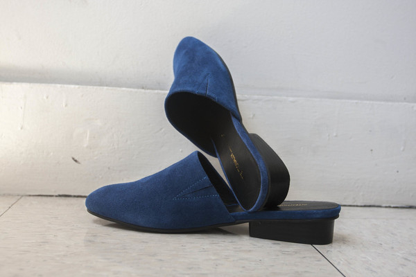 Intentionally Blank TOUCH in BLUE SUEDE Intentionally Blank TOUCH in BLUE SUEDE