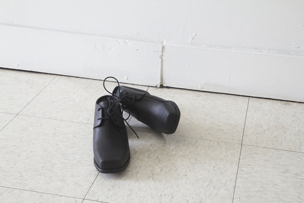 Intentionally Blank mule in BLACK leather Intentionally Blank mule in BLACK leather