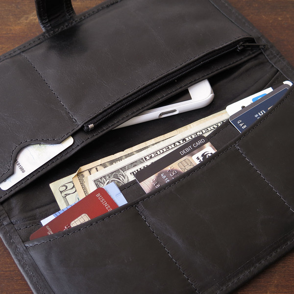 Erica Tanov Leather Long Wallet Erica Tanov Leather Long Wallet