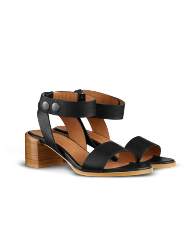 Filippa K Jordan Square Heel Sandal Black Filippa K Jordan Square Heel Sandal Black