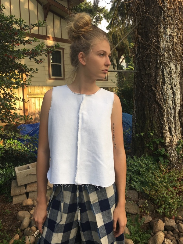 Alexa Stark black pen tank Alexa Stark black pen tank