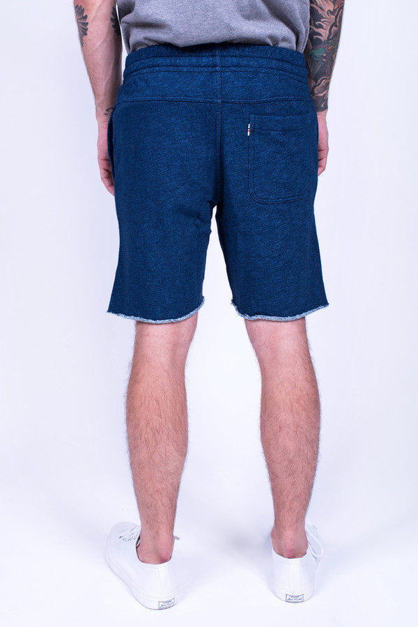 Men's Maison Kitsune Jog Short Indigo Men's Maison Kitsune Jog Short Indigo