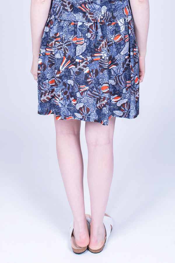 Maison Kitsune Lili Hibiscus Wrap Around Skirt Maison Kitsune Lili Hibiscus Wrap Around Skirt