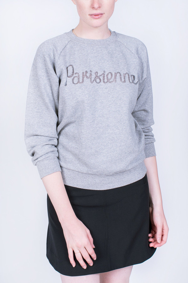 Maison Kitsune Sweatshirt Sheer Parisienne Maison Kitsune Sweatshirt Sheer Parisienne