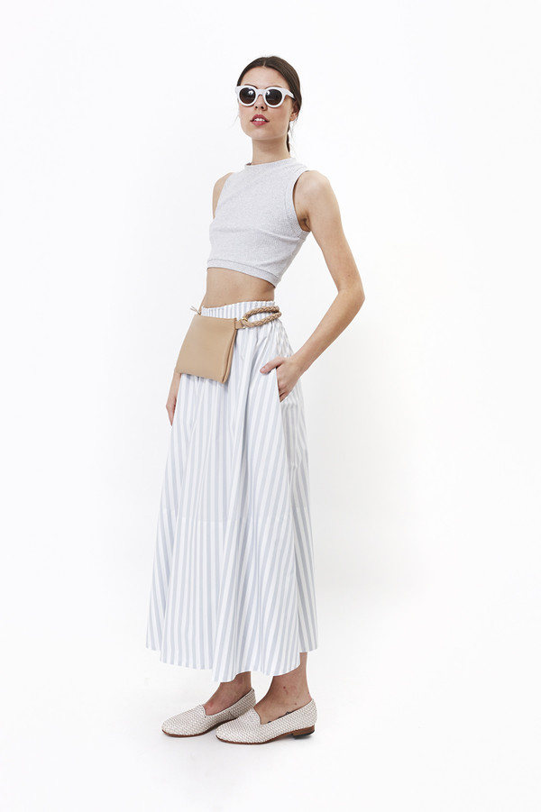 Mr. Larkin Lauren Skirt (Grey Stripe) Mr. Larkin Lauren Skirt (Grey Stripe)