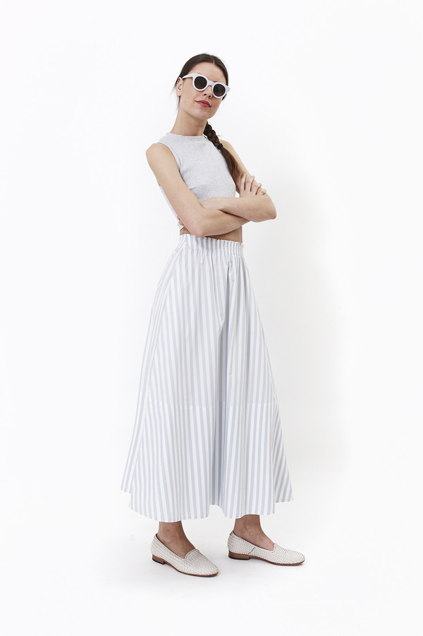 Mr. Larkin Lauren Skirt (Grey Stripe) Mr. Larkin Lauren Skirt (Grey Stripe)