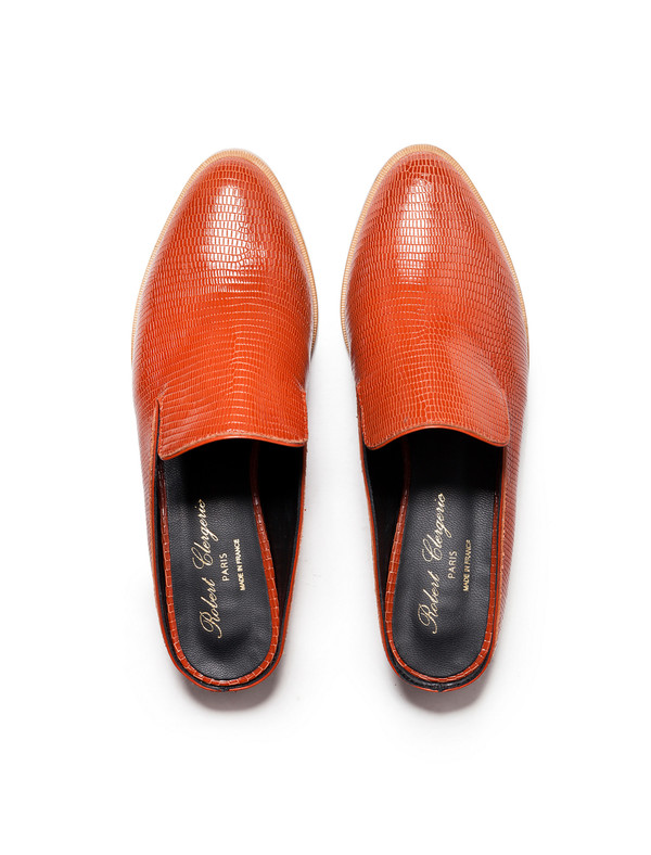 Robert Clergerie Womens Alicio Mule - Rust Robert Clergerie Womens Alicio Mule - Rust