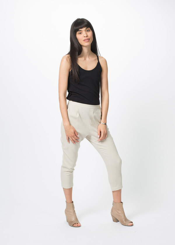 Evam Eva Double Cloth Tuck Pants Evam Eva Double Cloth Tuck Pants