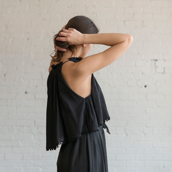 Apiece Apart Olivera Ruffle Sleeveless Top Apiece Apart Olivera Ruffle Sleeveless Top