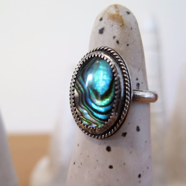 Gem spell Abalone Mermaid Ring Gem spell Abalone Mermaid Ring