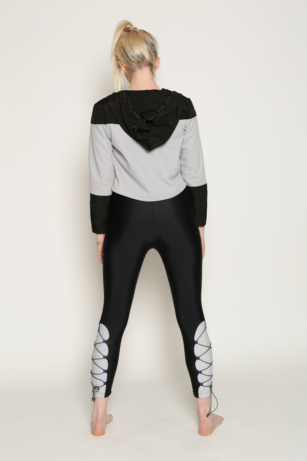 Chromat Accelerator Bungee Pant in Black/Grey Chromat Accelerator Bungee Pant in Black/Grey