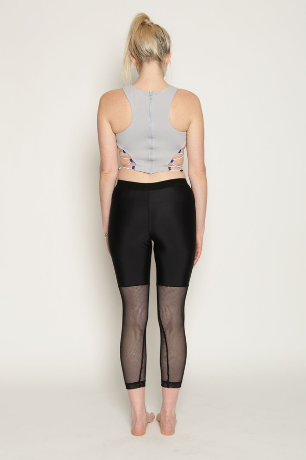 Chromat Power Mesh Running Pants in Black Chromat Power Mesh Running Pants in Black