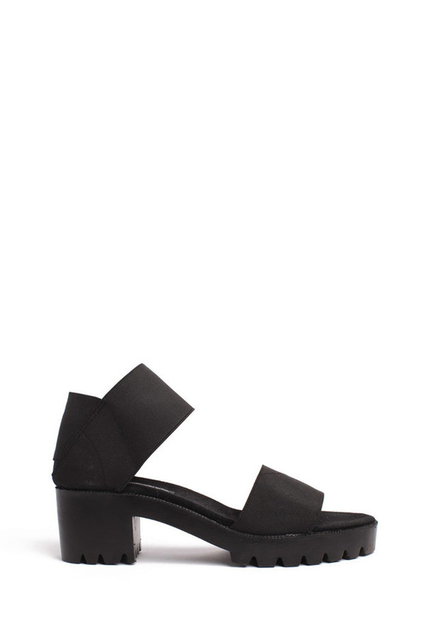 James Rowland Shop Elastic and Leather Dual Strap Sandal James Rowland Shop Elastic and Leather Dual Strap Sandal