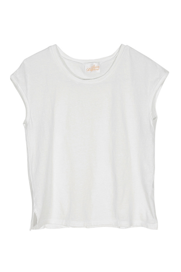 Atelier Delphine White cap-sleeve tee Atelier Delphine White cap-sleeve tee