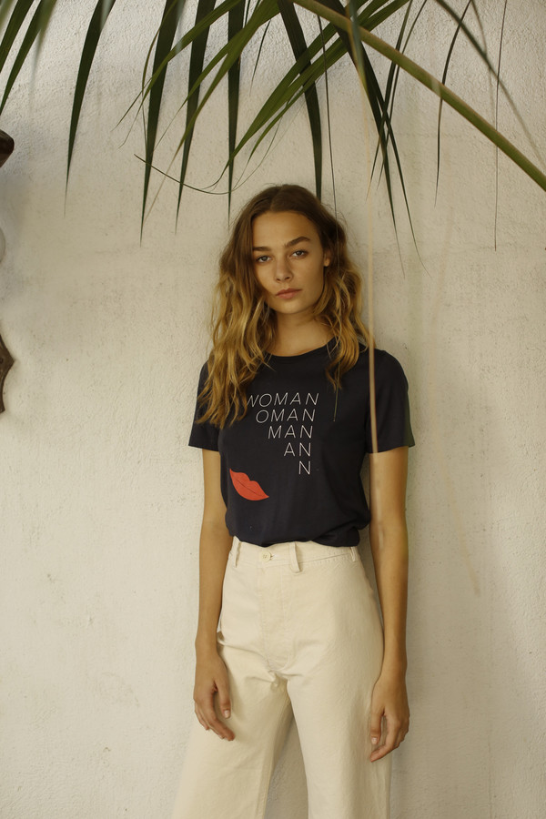 Calder Blake Rampling Tee in Woman Print Calder Blake Rampling Tee in Woman Print