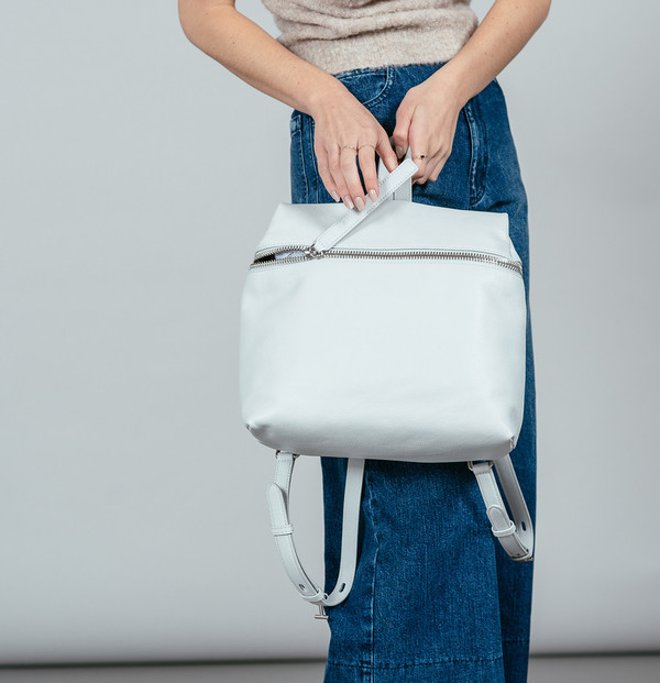 KARA Backpack in Pebble Leather KARA Backpack in Pebble Leather