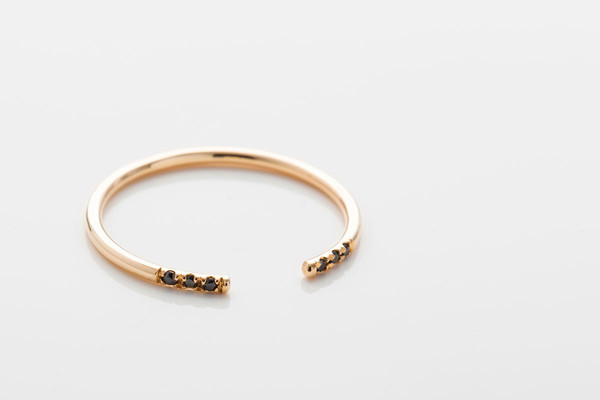 Jennie Kwon Designs Black Equilibrium Cuff Ring Jennie Kwon Designs Black Equilibrium Cuff Ring